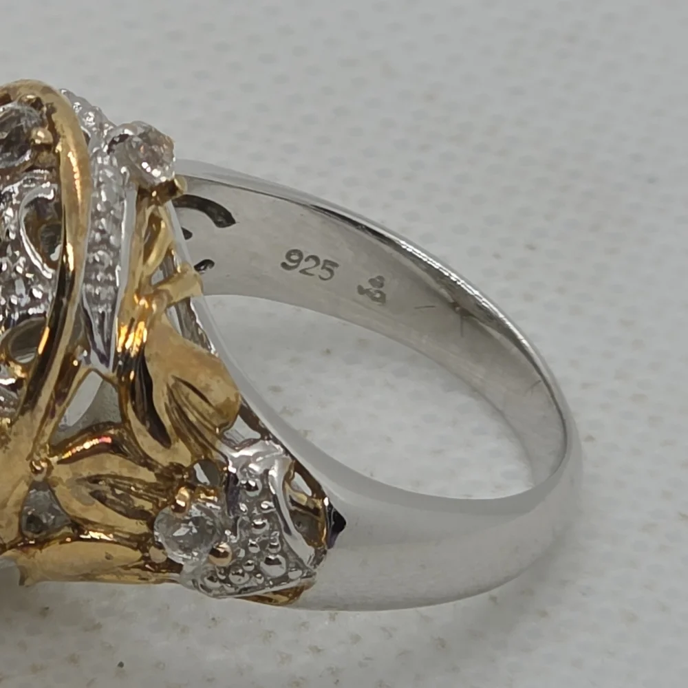 Like New Spectacular Rare Estate Victoria Wieck Genuine Prasiolite Ring - Picture 11 of 15